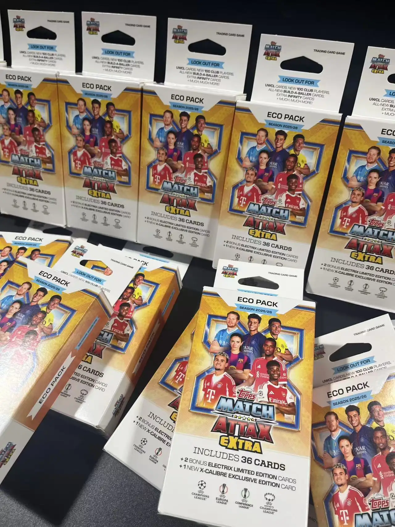 2026 Nuevo Panini UCC Match Attax Eco Pack Tarjetas Exclusivas Limitadas Colección de Tarjetas de Fútbol de la Premier League Regalo para Fans
