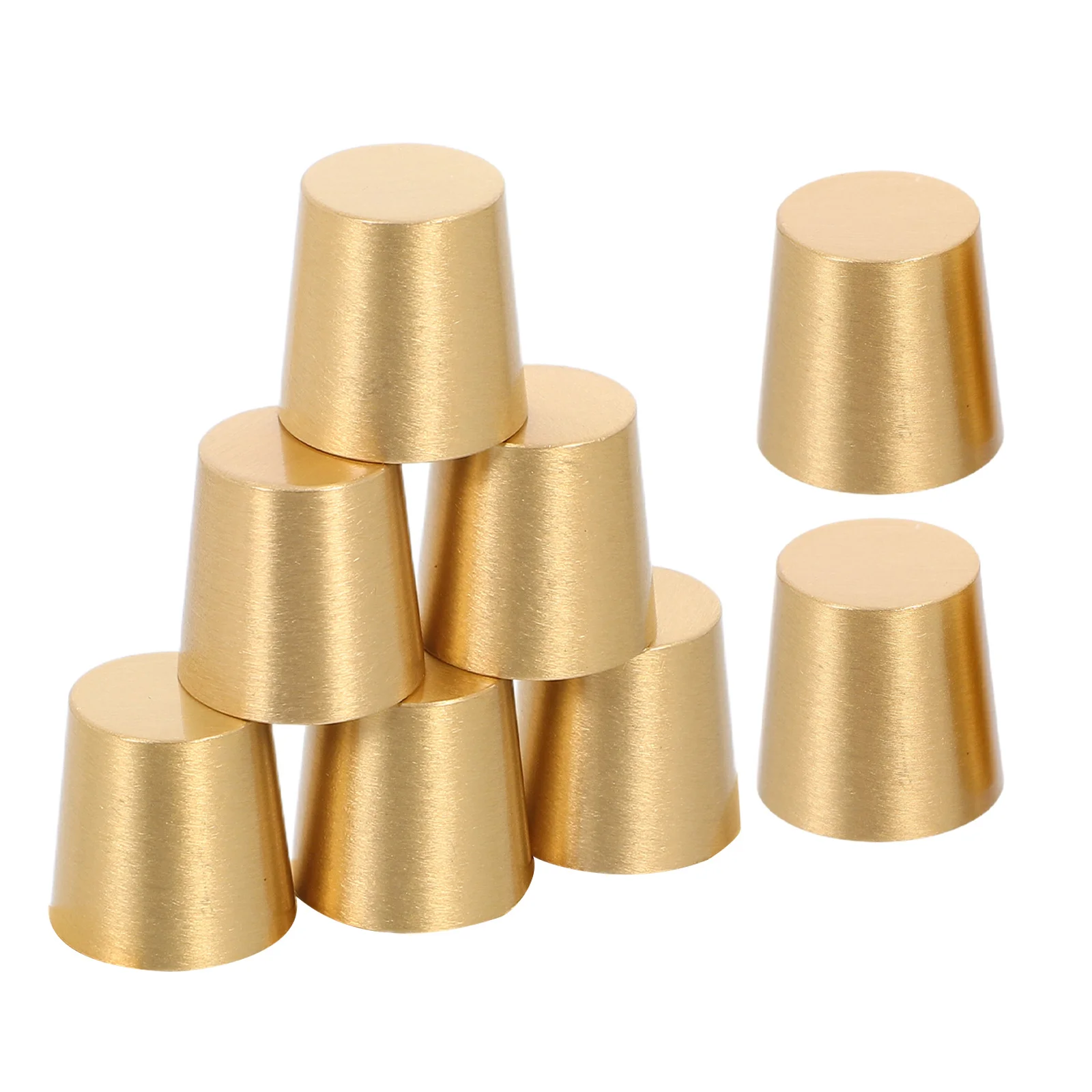 

8Pcs Brass Tray Feet Polished Cutting Board Riser Pads Stable Anti Skid Feet for Wooden Trays Cabinets Jewelry Boxes
