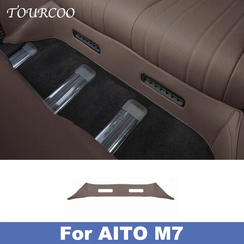 

Защитный коврик из кожи для нижней части заднего сиденья AITO M7 2026, аксессуар для защиты автомобиля от ударов ногами
