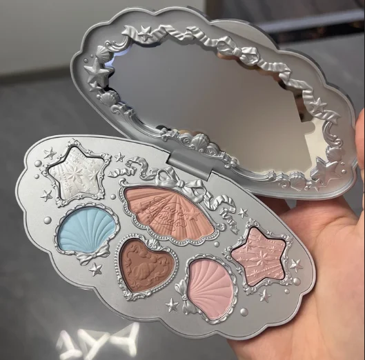 Flower Knows Shells Pearl Eyeshadow Essence Lip Honey Blush Cheek Makeup Front Ocean Gift Box Makeup Kit Full Professional