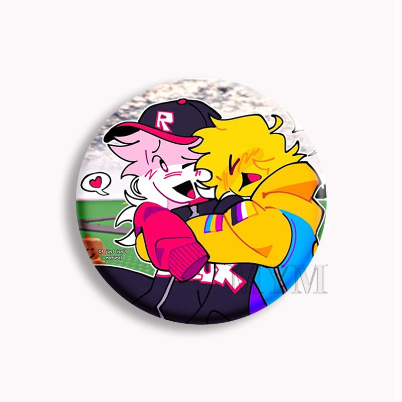 Regretevator Poob Anime Button Pin Party Noob and Guest Pest Fan Art Brooch Badge Bag Decor Gamer Collect Friends Gifts