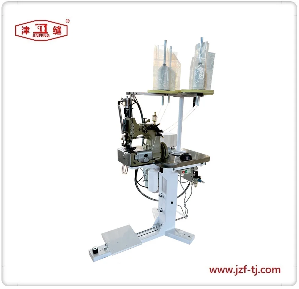 Two Needles Double Locked Stitch Sewing Machine Heavy Duty  With Top & Bottom Feed Mechanism 80700