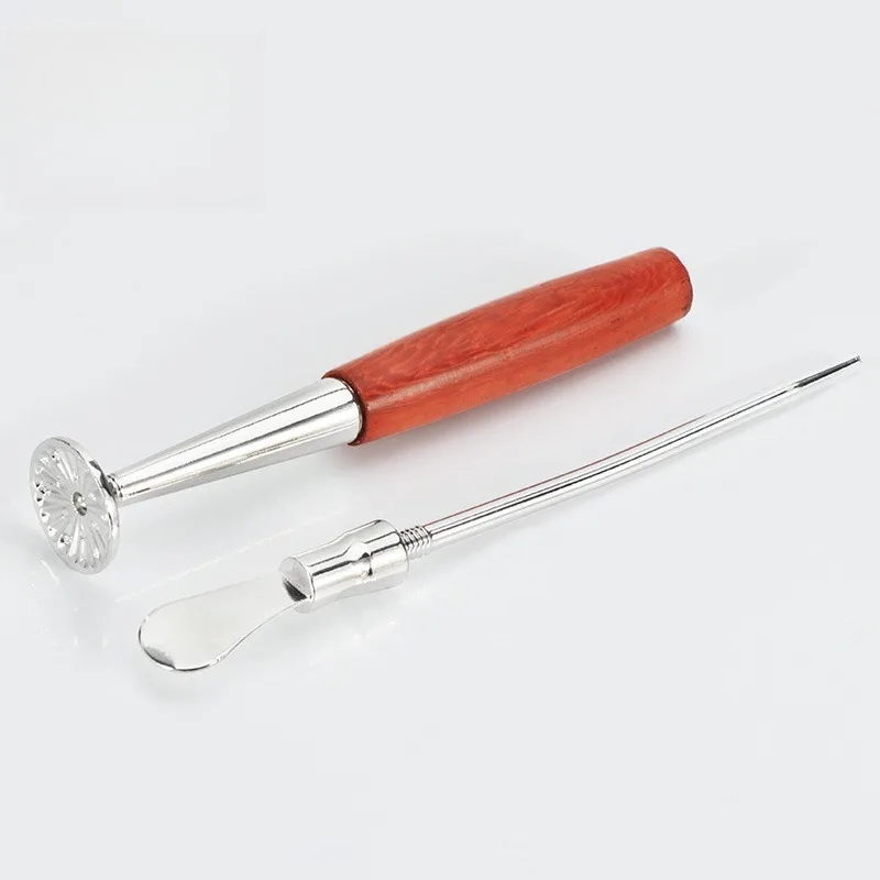 All-in-One Pipe Maintenance Tool, 3-in-1 Tobacco Presser Tamper with Cleaner and Needle, Poker Packer Cleaner for Cigar Pipe view 5