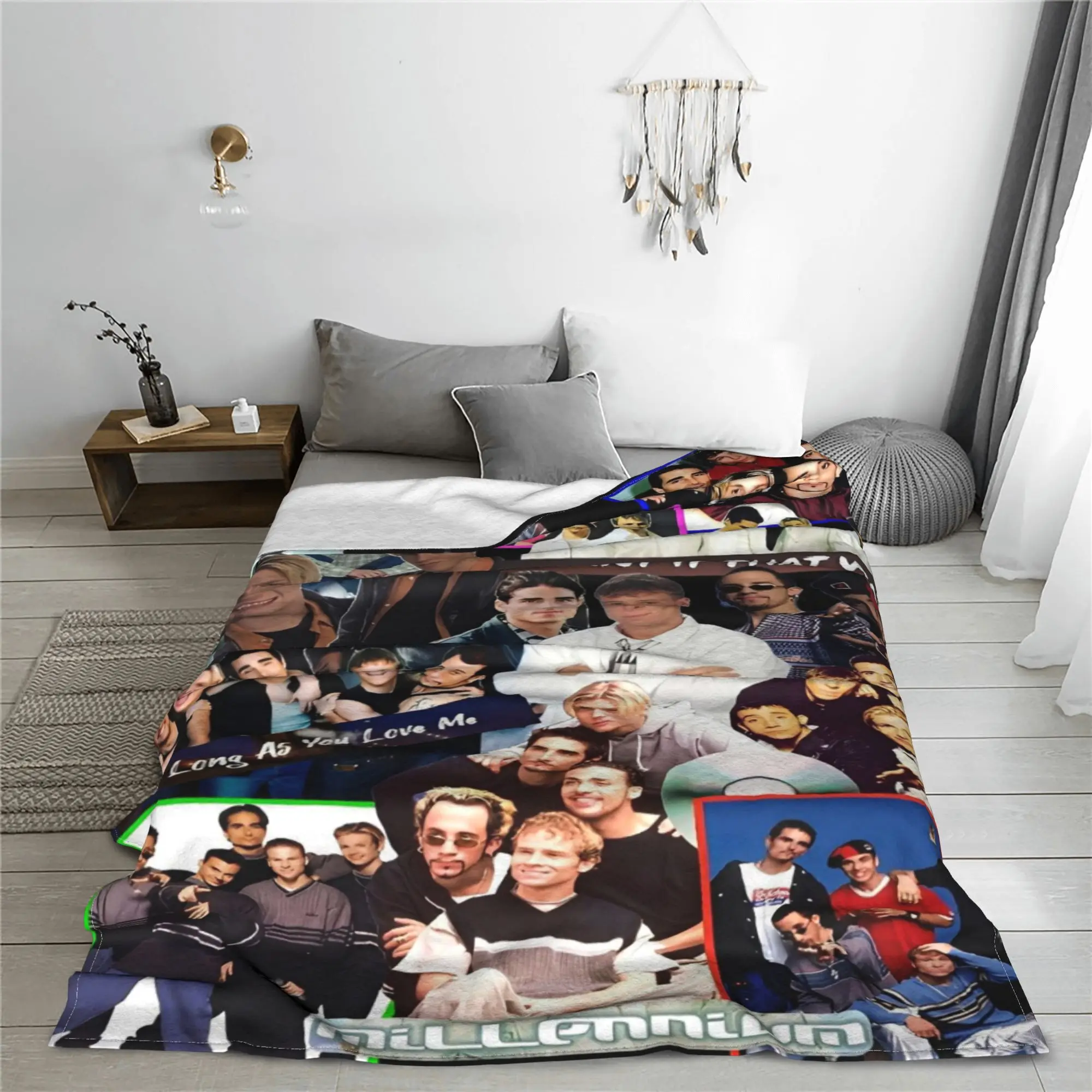 Backstreet Boys Music Blankets  Flannel Throw Blankets Home Couch Portable Lightweight Bedspreads
