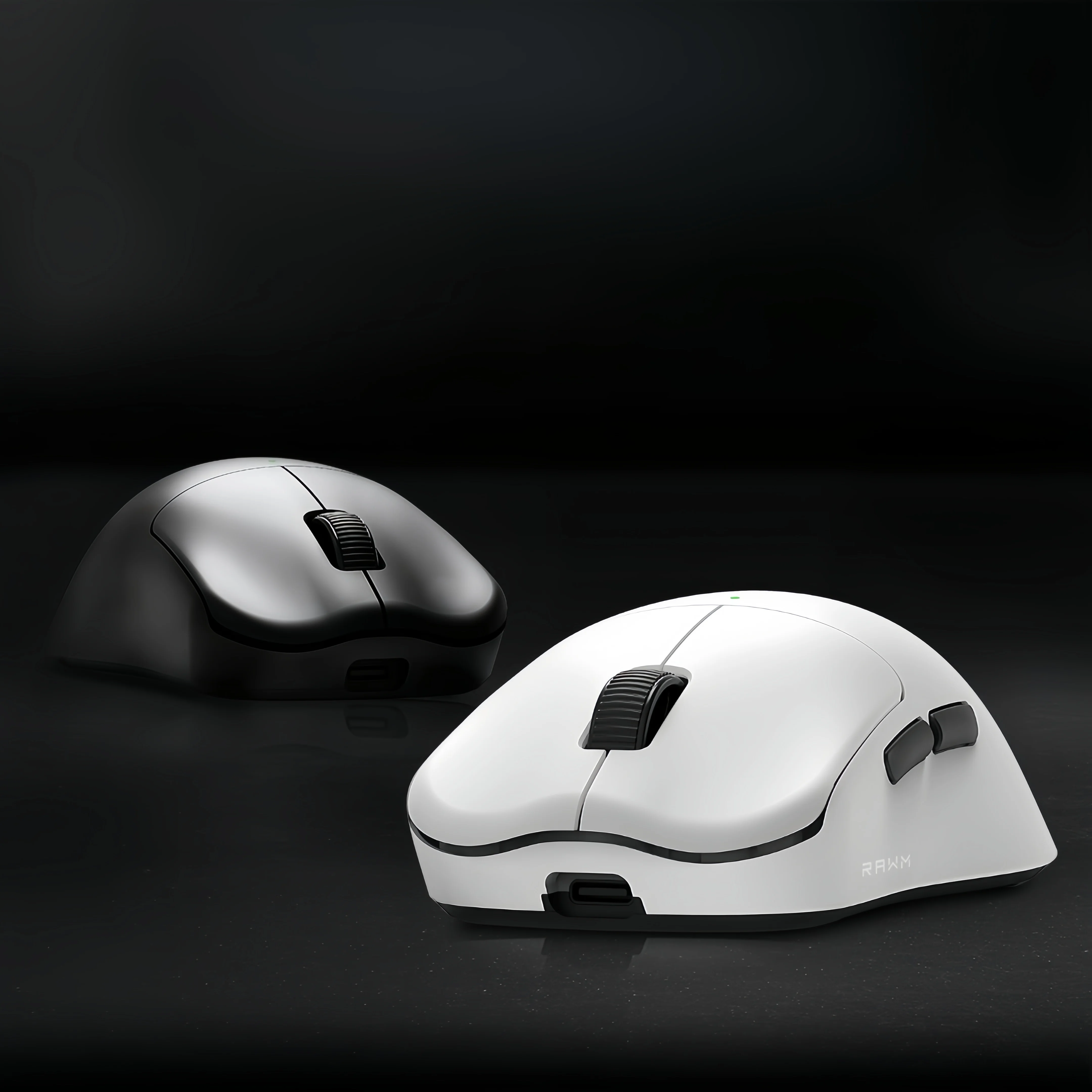 RAWM ES21 Pro Wireless Mouse Lightweight Gaming E-sport Ergonomic Rechargeable PAW3395/PAW3950 8KHz Nordic 52840 30000DPI