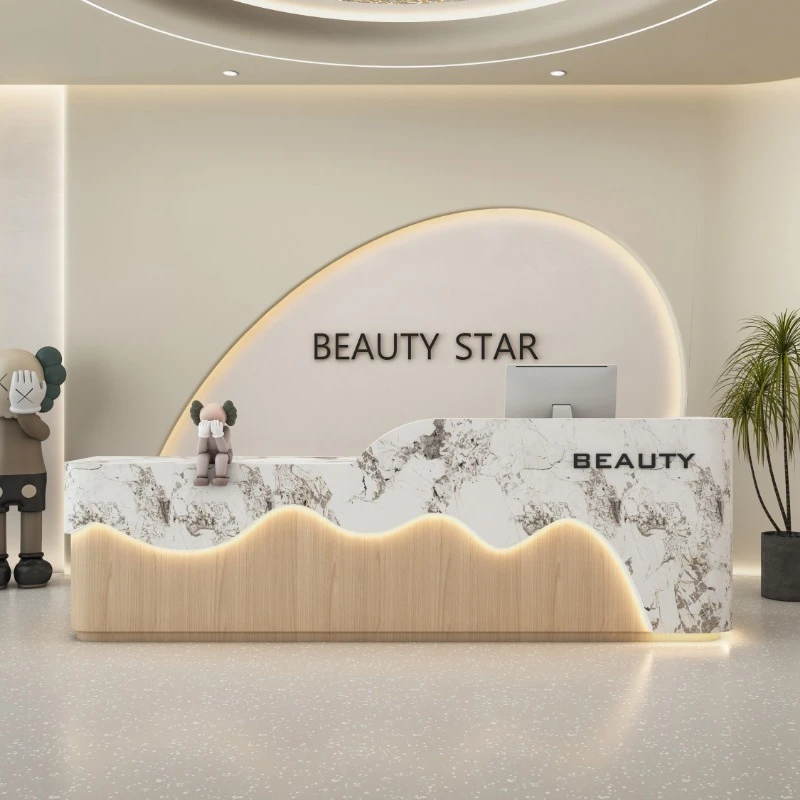 Barber Chests Reception Desk Blower Prescription Logo High Lectern Cash Reception Desk Case Lada Recepcja Furniture