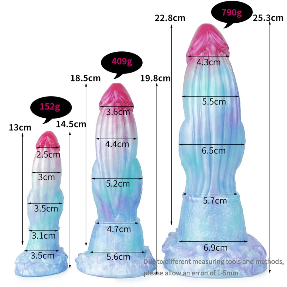 NNSX S/M/L Big Knot Ice Dragon Series Dildo With Suction Cup Cyan Beast Penis Vagina Anal Plug Gay Adult Sex Toy Masturbator