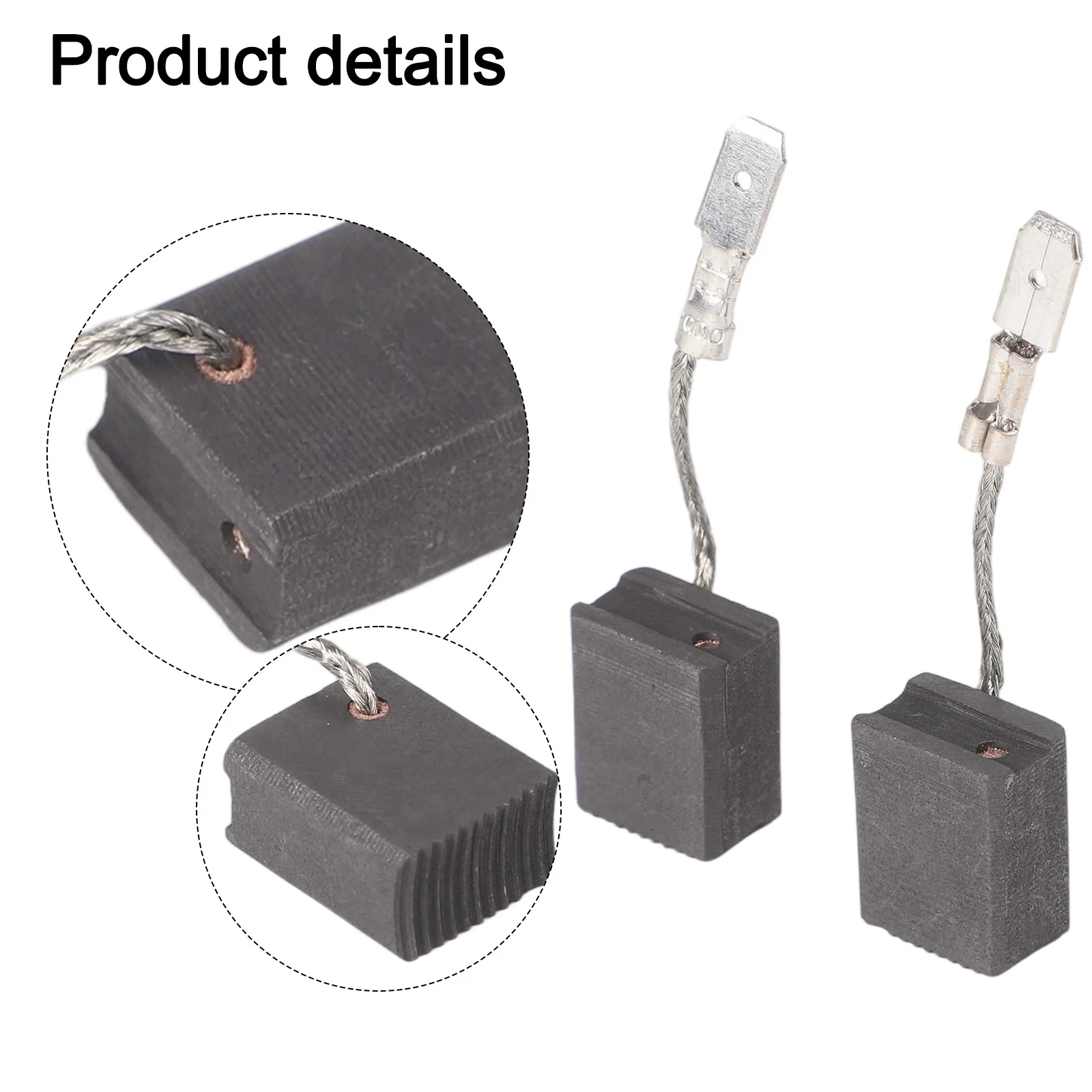 أجزاء إصلاح المحرك، فرش كربون، صيانة المحرك كنوابض فرشاة الصورة وسلك متضمن مجموعة فرشاة كربون مكونة من قطعتين #4