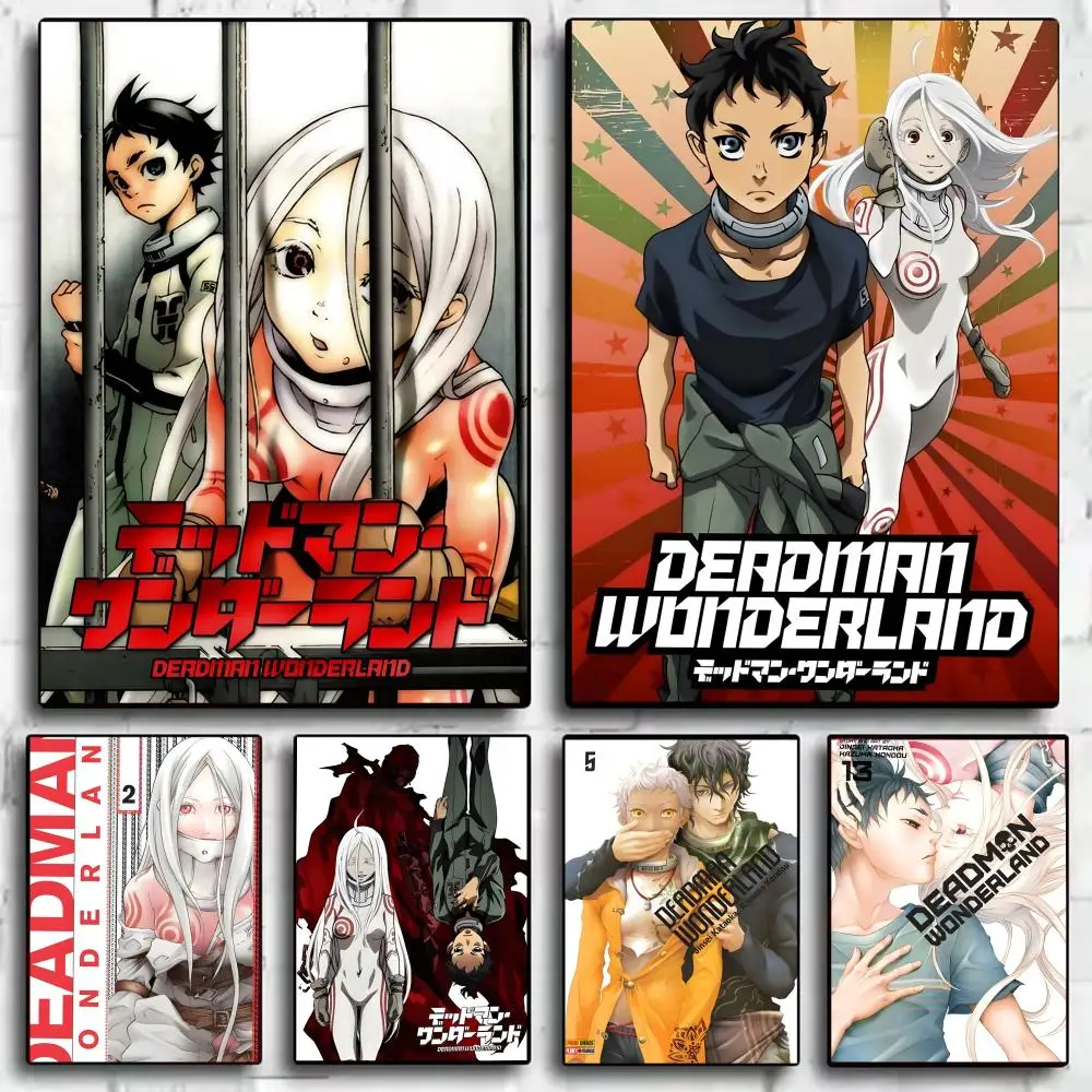 Póster de D-Deadman Wonderland, pegatinas, pintura mural, calcomanías autoadhesivas para dormitorio, sala de estar, decoración HD para el hogar, regalo