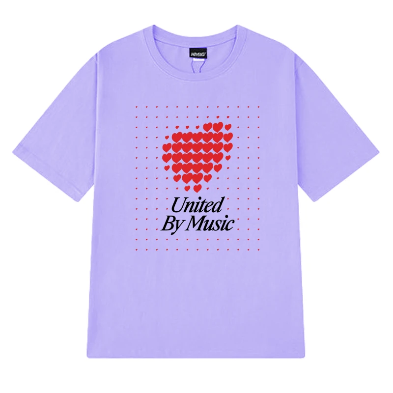 Switzerland 2025 Eurovision Song United by Music printed T shirt Men Women Fashion Y2k short sleeve T-shirts Unisex Cotton Tops - Image 4