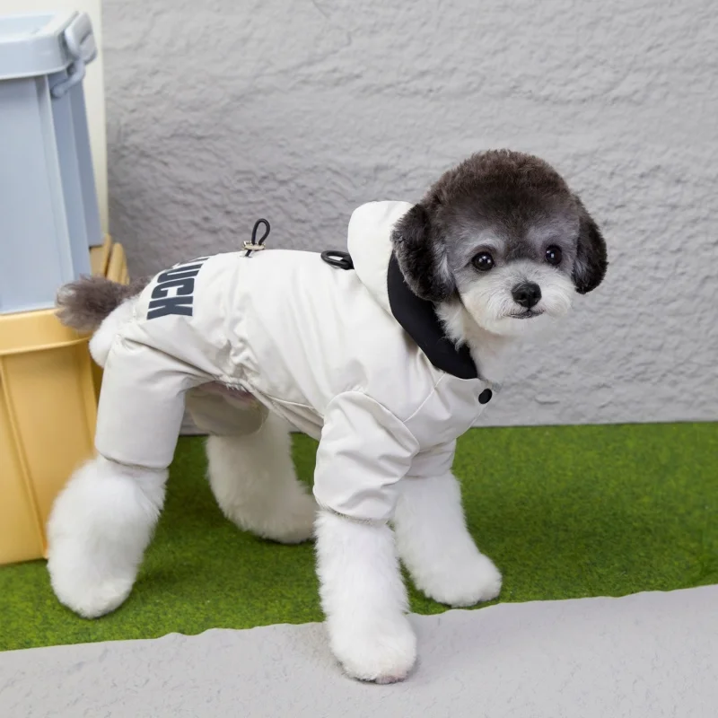 Hooded Winter Warm Thicken Pet Dog Jacket Dog Jumpsuit Clothes For Small Large Dogs Puppy Clothing Cat Coat Supplies Waterproof