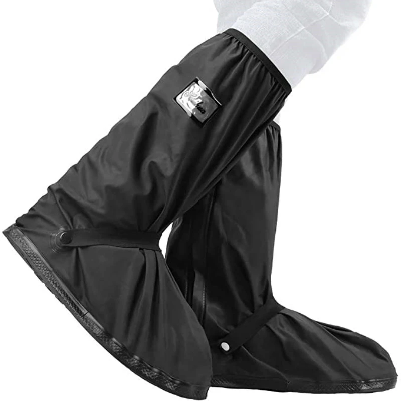 Cubierta impermeable para zapatos de motocicleta, protector de zapatos con Reflector, alta calidad, transparente, antipolvo, color negro, para
