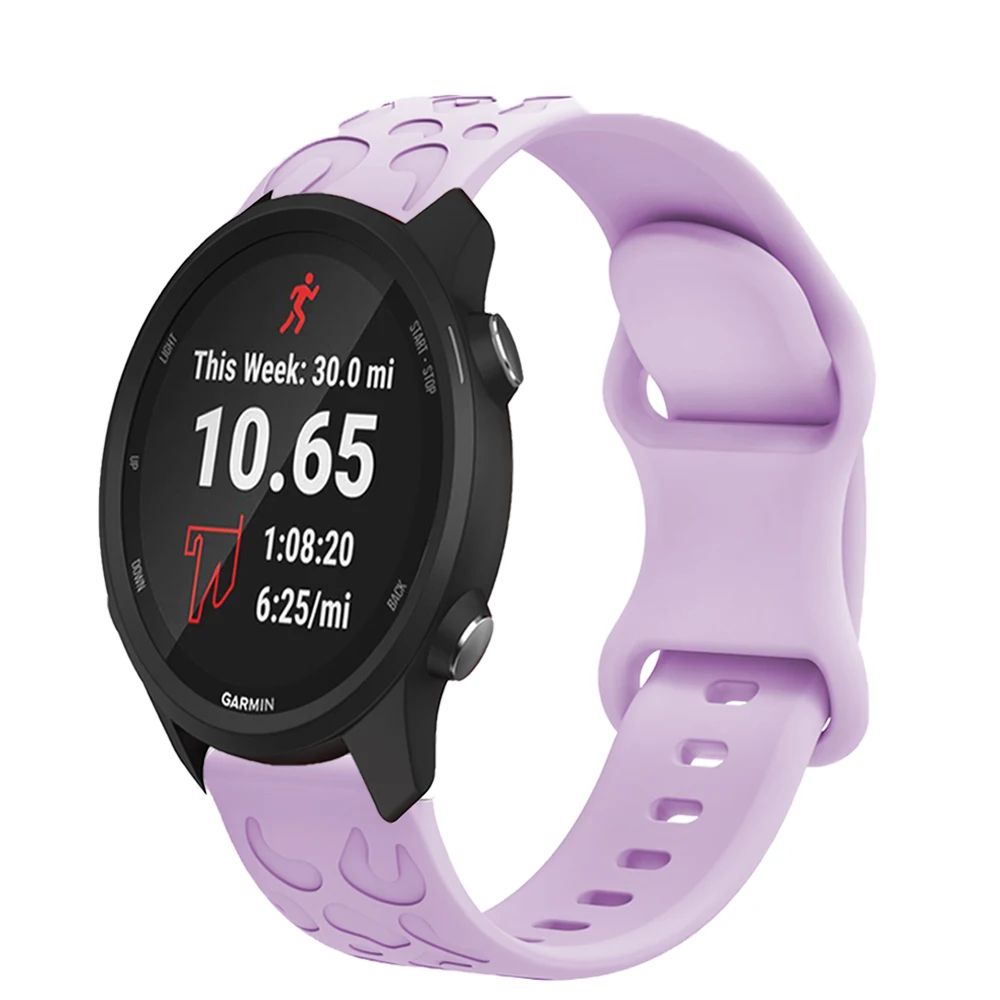 패션 레오파드 무늬 실리카 젤 시계 스트랩, Garmin Forerunner245, 645, vivoactive 3, Galaxy Watch 6 시계 액세서리
