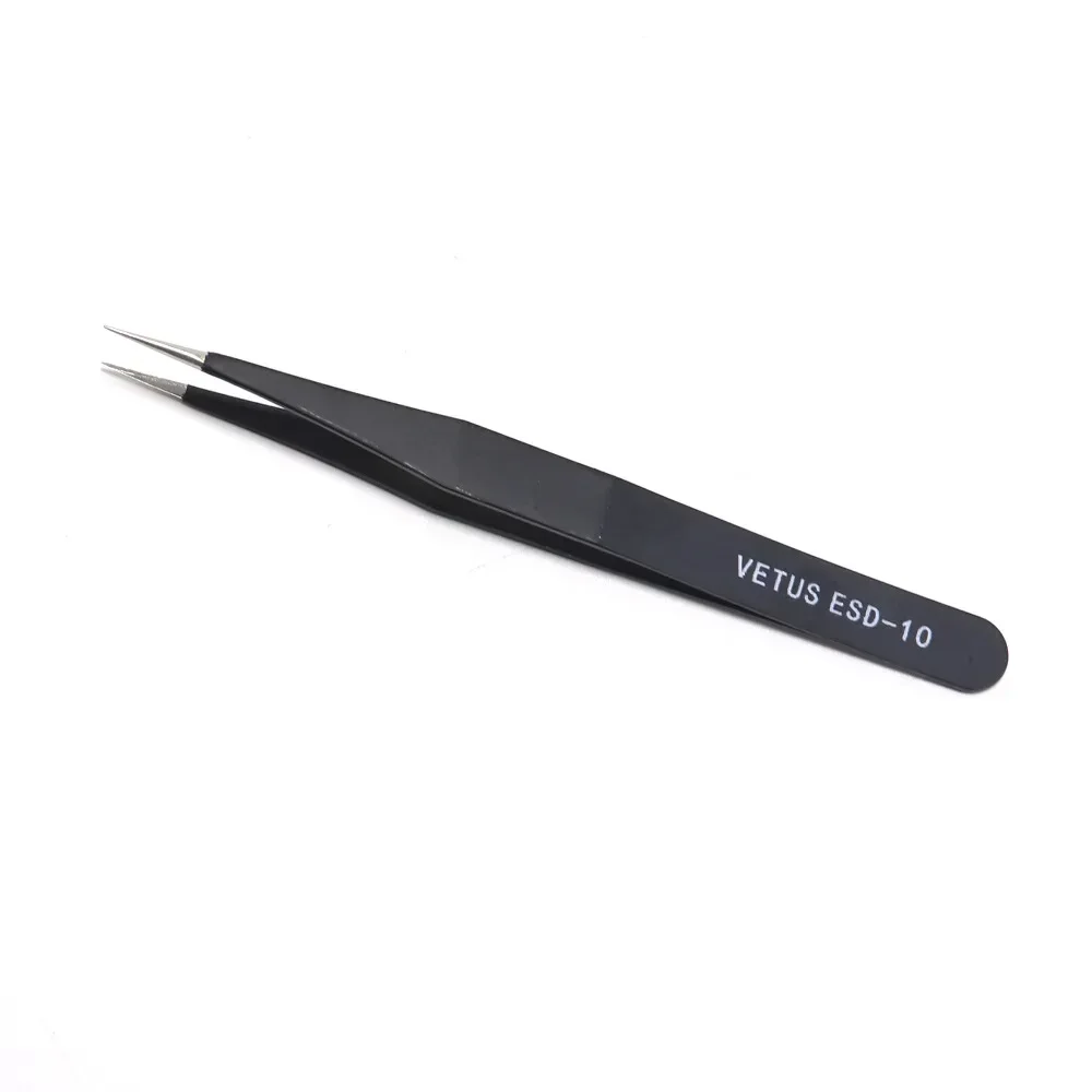 100% original VETUS anti-static stainless steel tweezers ESD-10/11/12/13/14/15