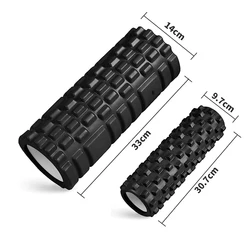 33cm Yoga Spalte Schaum Achse Massage roller Muscle Zurück Muscle MassageThe raster Zurück training set verschiffen