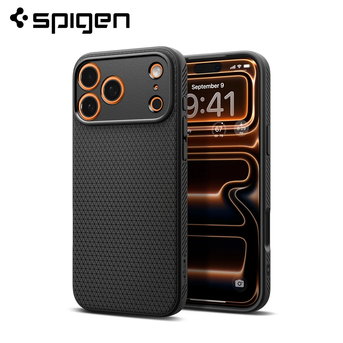 Capas Spigen Liquid Air para iPhone Air/17 Pro Max/17 Pro/17, capa protetora ultrafina de TPU macio
