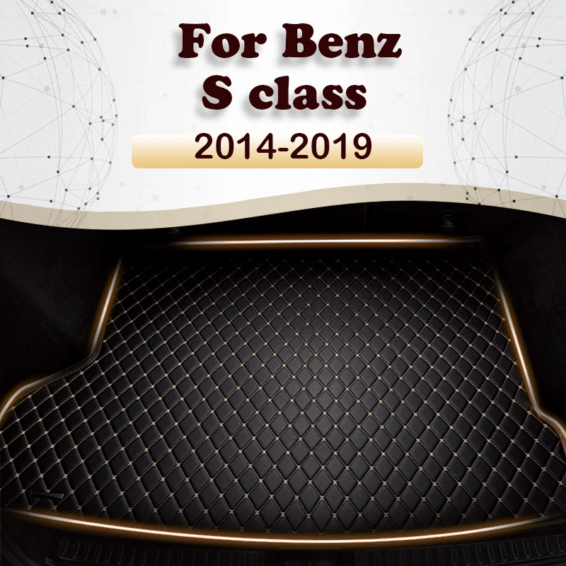 

Коврик для багажника автомобиля Benz S class W222 Four doors Non-oil-electric hybrid 2014-2019 2018 2017 2016 2015, подкладка для груза, ковер, аксессуары для внутренних деталей