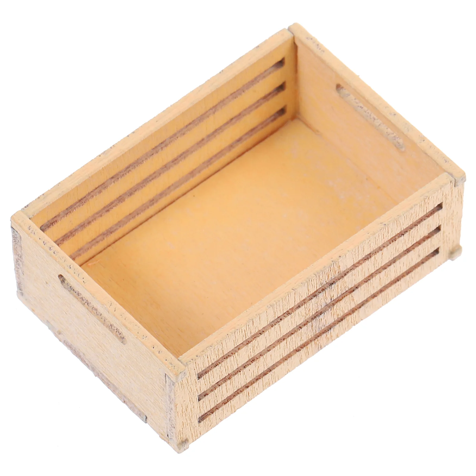 Paniers de rangement en bois pour modèles miniatures, cadre de fruits, scène, accessoires de maison