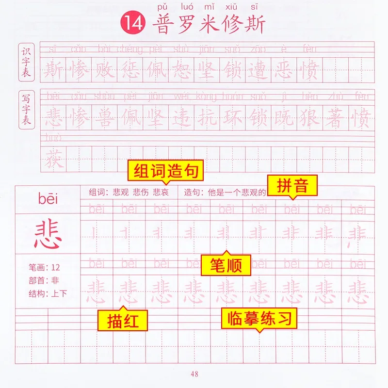 3D Chinese Characters Reusable Groove Calligraphy Copybook Erasable pen Learn hanzi Adults Art writing books school supplise