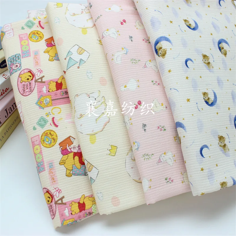 Ins Cartoon, Combed Three-layer Cotton Cloth, Quilt, Blanket, Guarantee, Mattress, Fabric 1.6M Wide