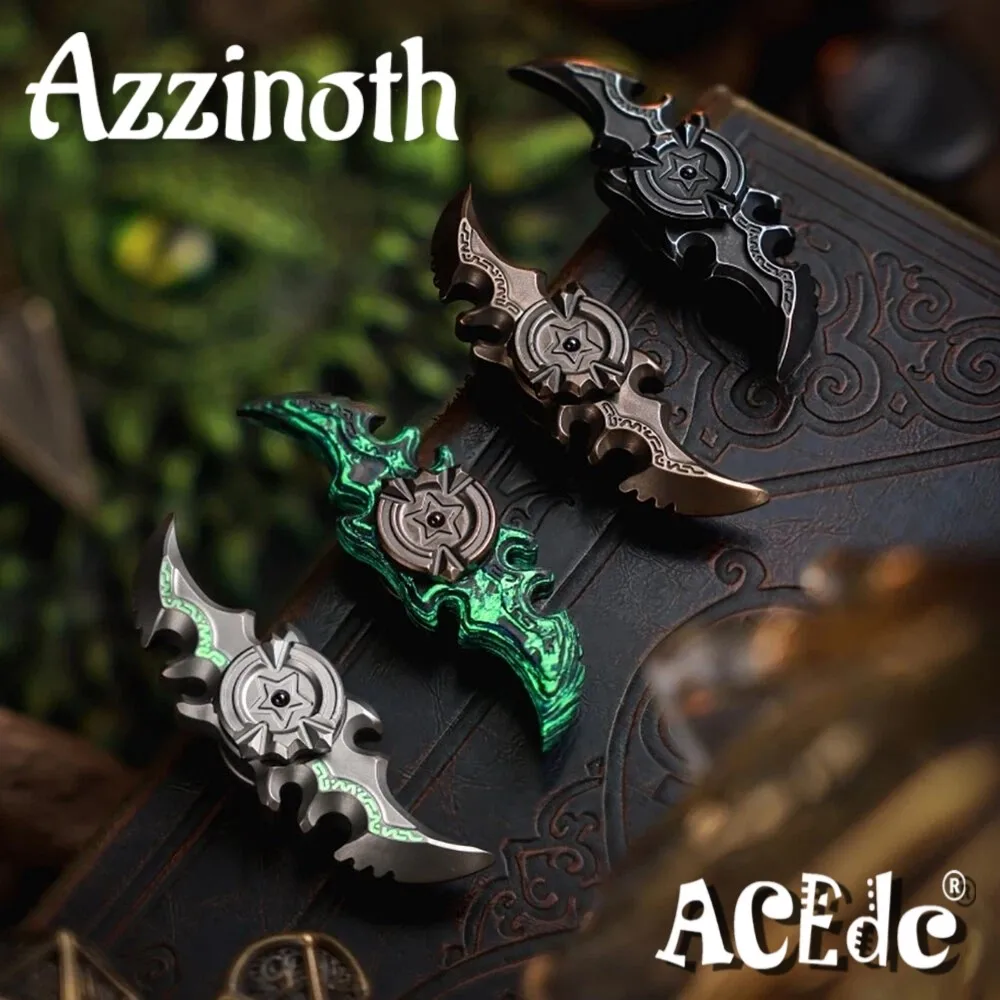 ACEdc Original Azzinoth Fidget Spinner Fidget Toys For Adults Office Desk Accessories Portable Office Two-Bladed Fidget Spinner