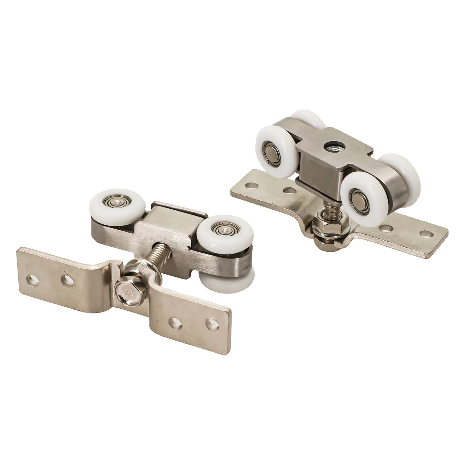 1 Pair Sliding Door Roller Hardware Slide Doors Pulley 4-Wheels Glass Door Guide Mute Push And Pull Door Hanger Rail Hardware