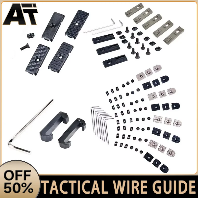 

Tactical Metal Wire Guide System/Picatinny Rail Cover Fixed For M-Lok Keymod Rail Airsoft Accessory For PEQ NGAL DBAL MAWL M600