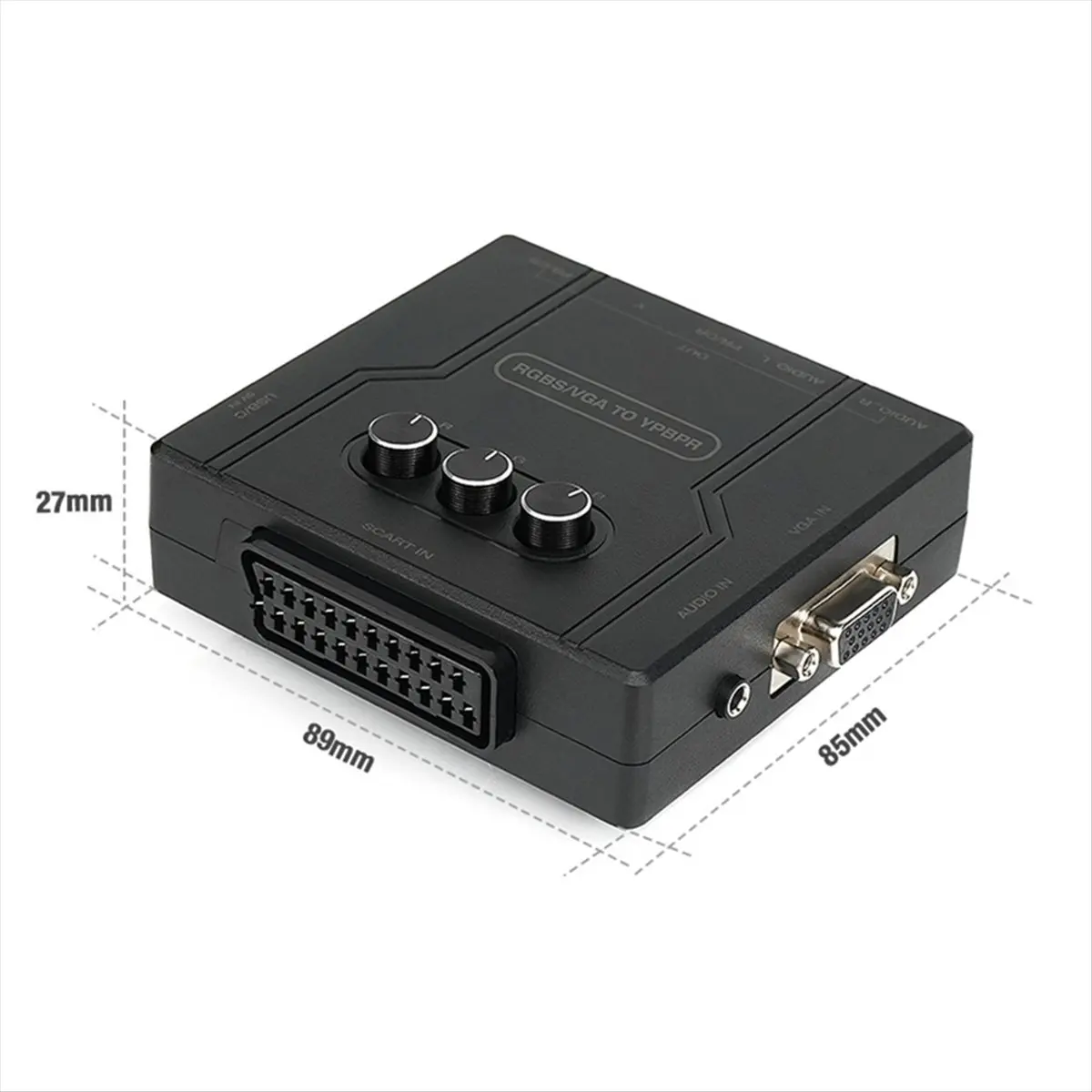 RGBS VGA to YPBPR Component Converter SCART to YPBPR YCBCR for 64 PS1 PS2 Dreamcast Retro Game Consoles