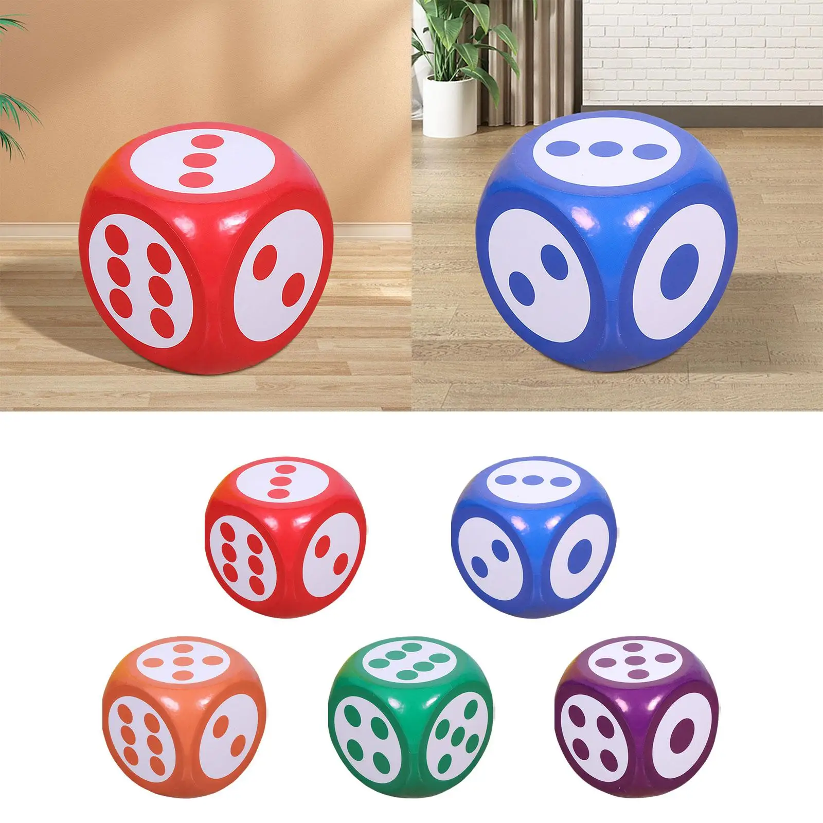 Foam Dice 6 Sided Early Learning Toys Develop Intelligence Dot Dice 12inch for