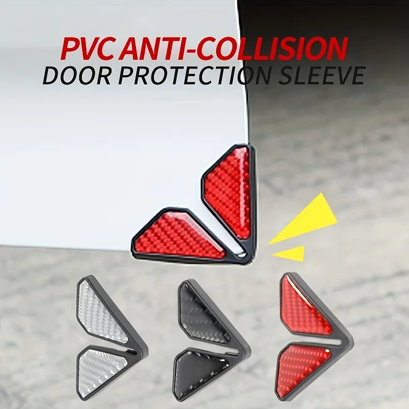

2 pc Universal Silicone Car Door Corner Cover Bumper Crash Scratch Protector Anti-Scratch Crash Protection Cover Auto Protection