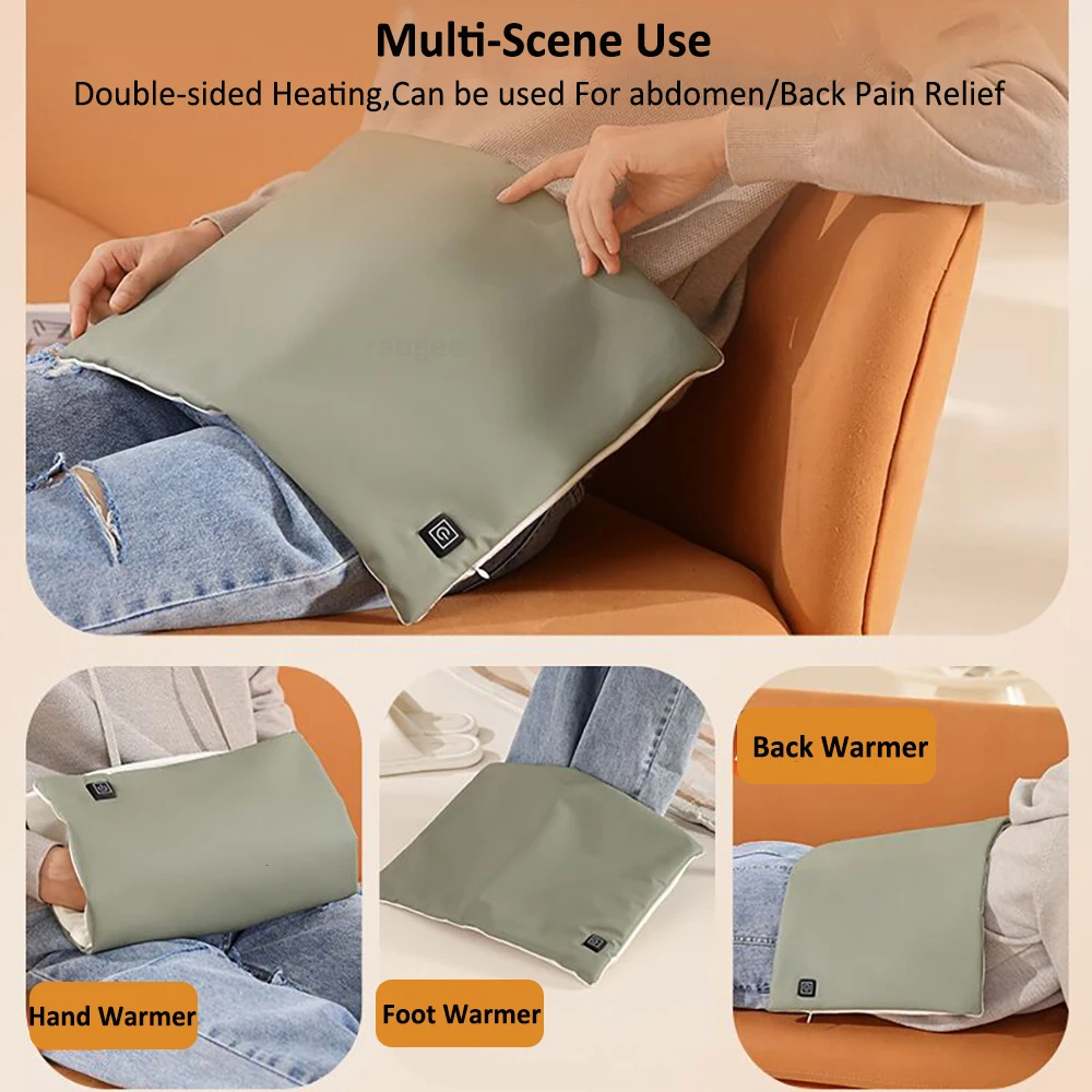 Hand Warmer Electric Heating Pad Portable Rapid Heating Mat For Foot Legs Waist Multifunctional Waterproof Warm Hand Pocket