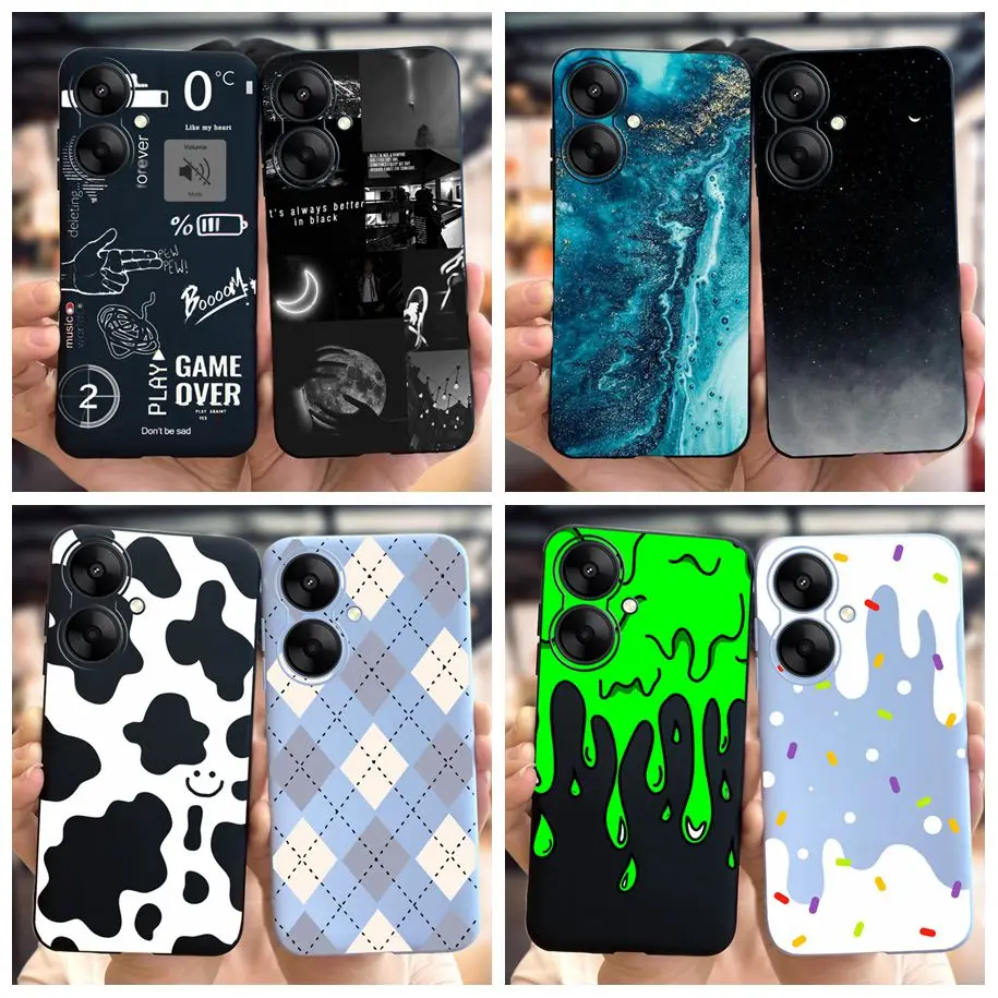 For Xiaomi Redmi 13R 13C 5G Case 2023 New Fashion Pattern Soft Silicone Phone Back Cover on Redmi13R Protector Redmi13C 5G Funda