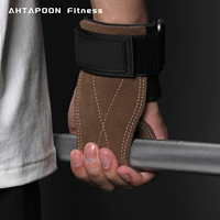 Weightlifting protective gloves, hard lifting equipment, double-layer cowhide to prevent hand slippage, fitness accessories