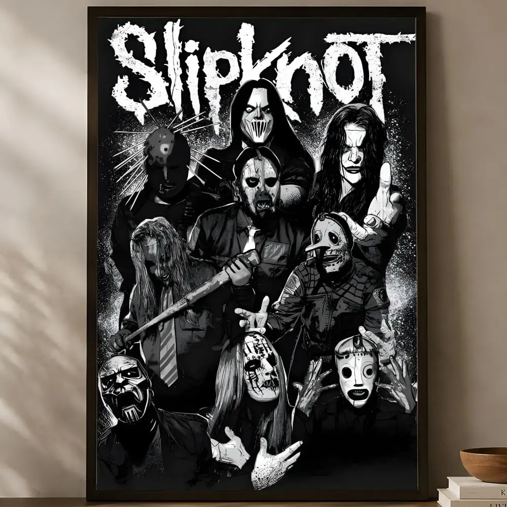 Band S-Slipknot Poster, selbstklebendes HD-PVC-Wandkunstposter, wasserfeste Dekoration für Schlafzimmer, Wohnzimmer und Zuhause – Detail 22