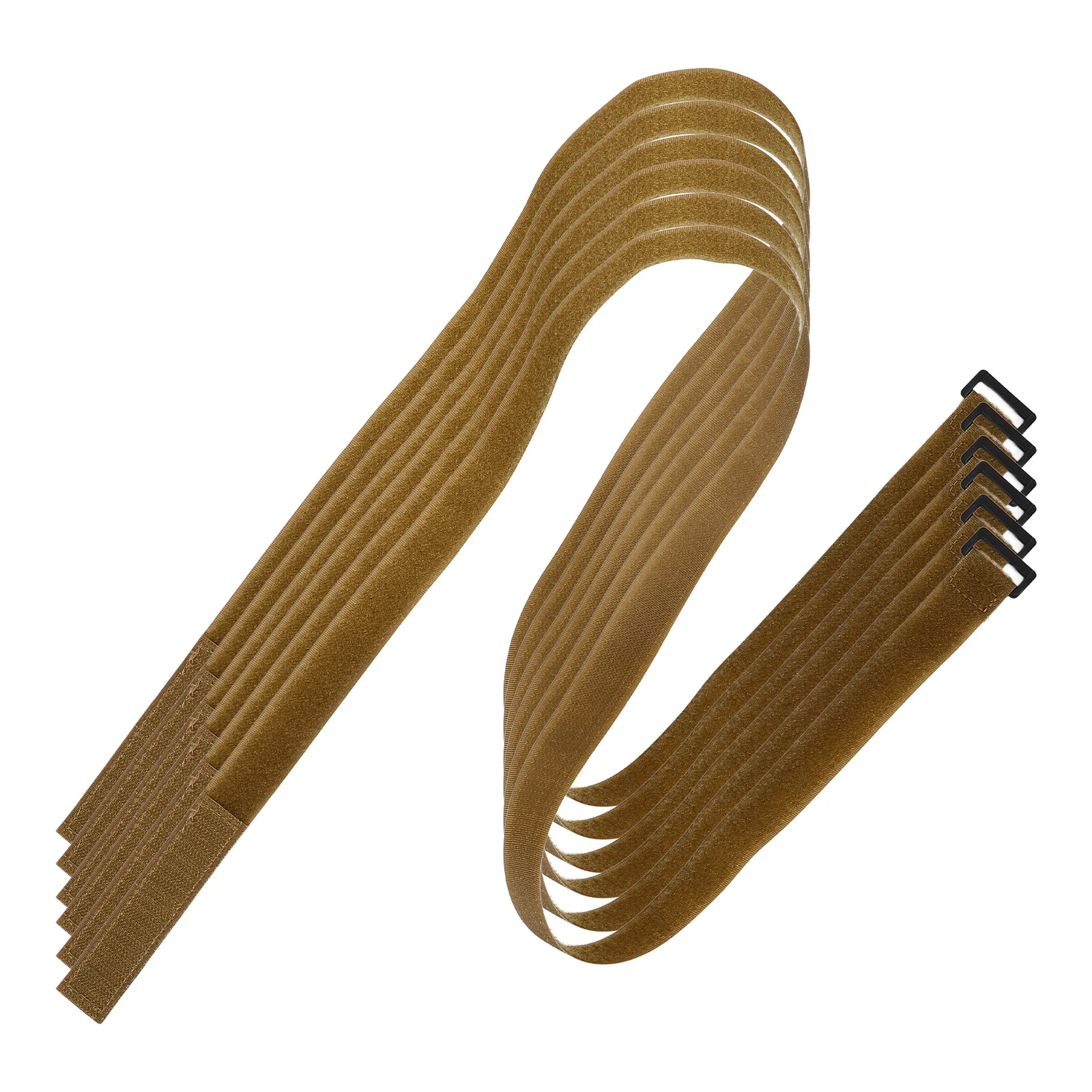 

3 Pairs Bundling Strap Durable Nylon Adjustable Length Camping Picnic Outdoor Use Luggage Tie Down Strap Khaki Color
