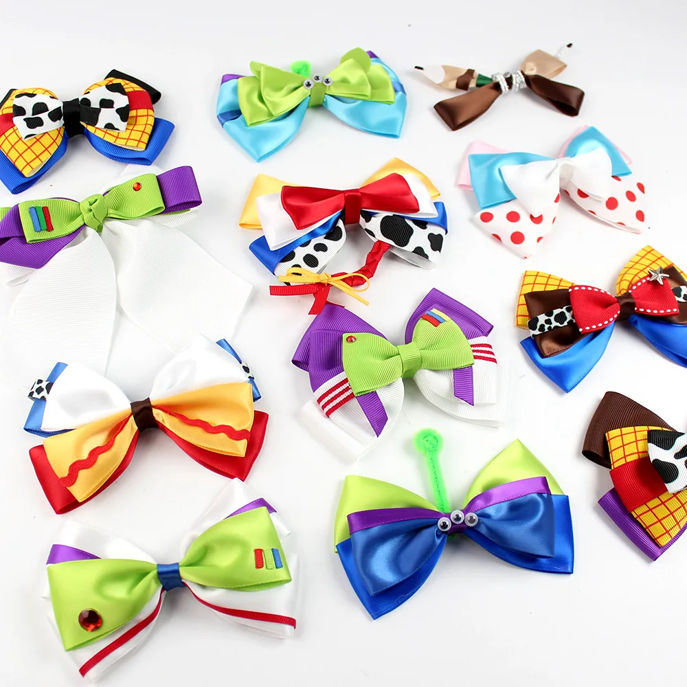 20pc-hair-clips-for-girls-leopard-tartan-plaid-floral-print-bow-hairpin-kids-barrettes-children-party-hair-accessories