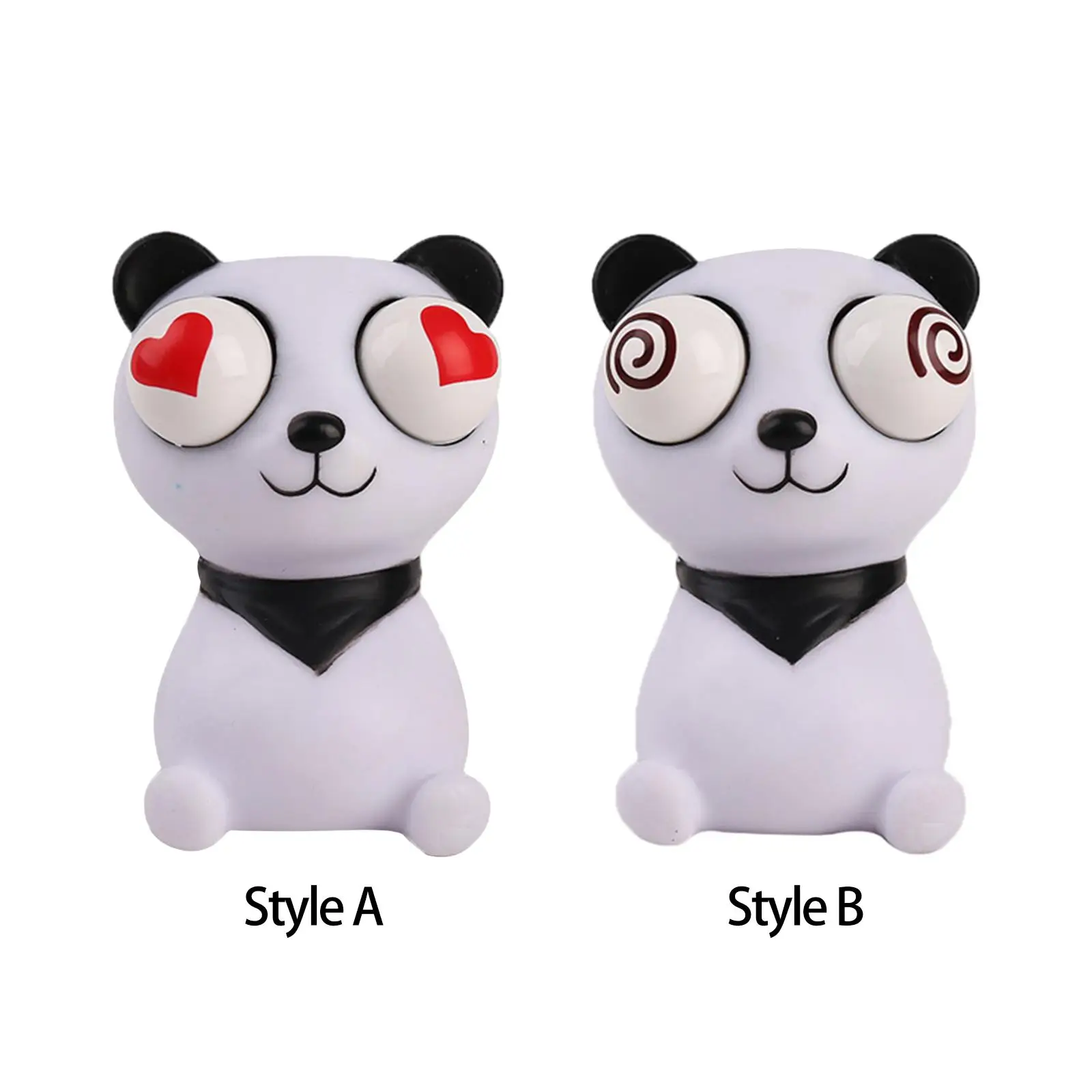 

Panda Squeezing Toy Hand Grip Pressure Ball Cartoon Big Eyes Panda Toy for Goodie Bag Filler Birthday Gifts Party Favors Teens