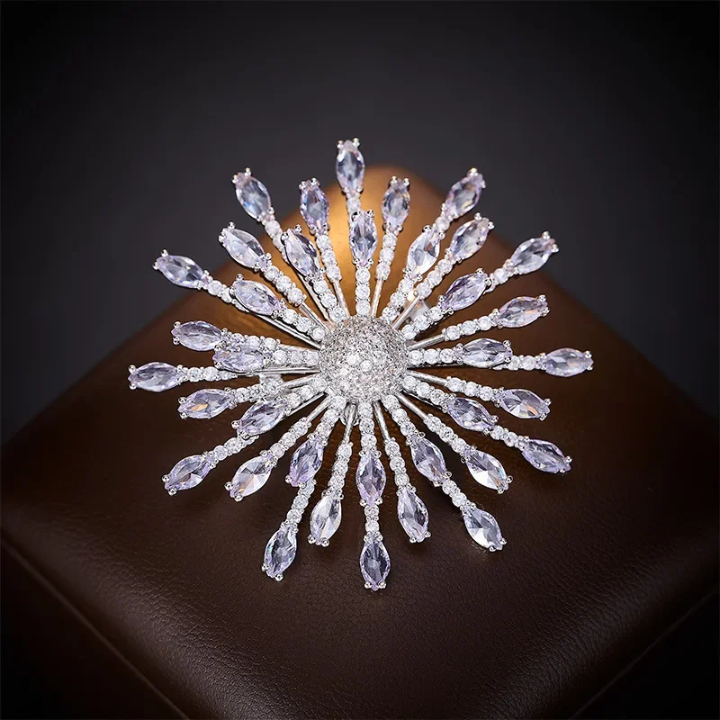 

Нишевый элитный дизайн, большая и элегантная брошь для фейерверков, роскошные и изысканные аксессуары, брошь