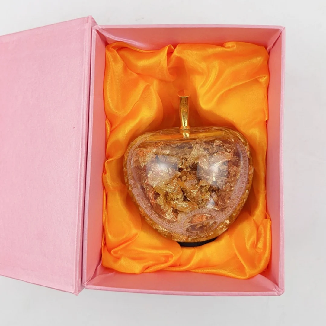 

Gold Apple Handicrafts Creative Christmas Eve Gift Decorative Item Unique Christmas Decoration Gold Apple Artwork Ornaments