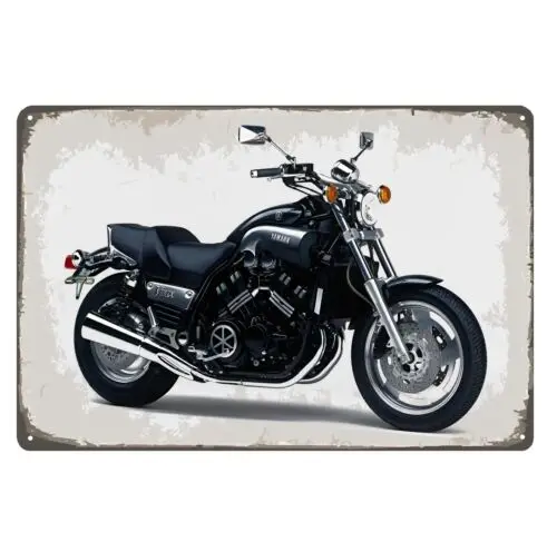Vmax 1200 Motorcycle Metal Poster Tin Sign 20x30cm bar metal sign