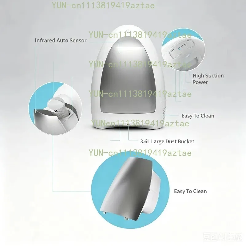 Hair salon Barber shop Suction broken hair trash can Infrared automatic induction Smart vacuum cleaner Vacuum trash can