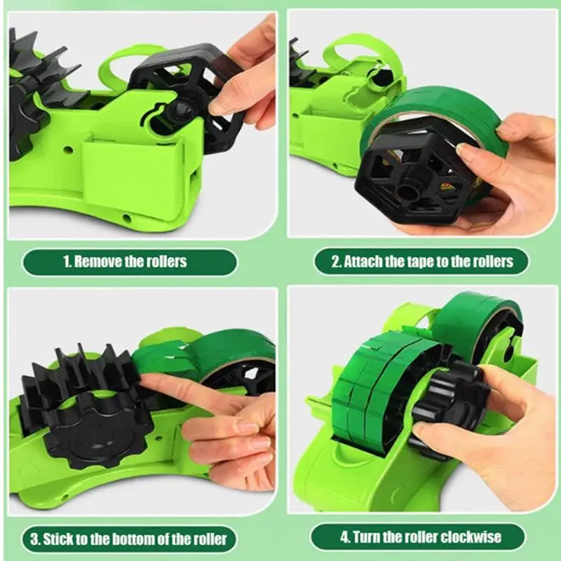 Wrapping Tape Dispenser Desktop Multi-Use Tape Dispenser Tape Stand Holder For Warehouse Use With Compartment Slot For Mailing