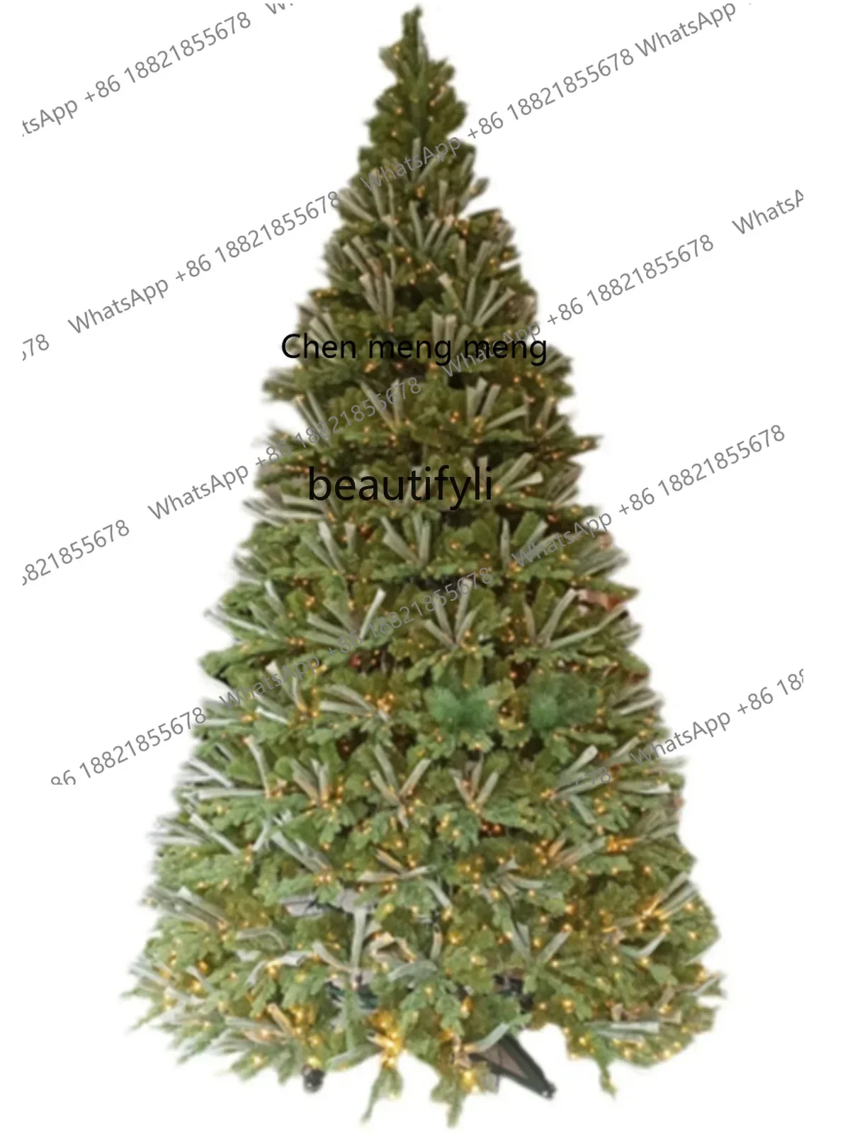 Luxury encrypted LED luminous Christmas tree, encrypted pine needle PE large Christmas tree, frame luminous