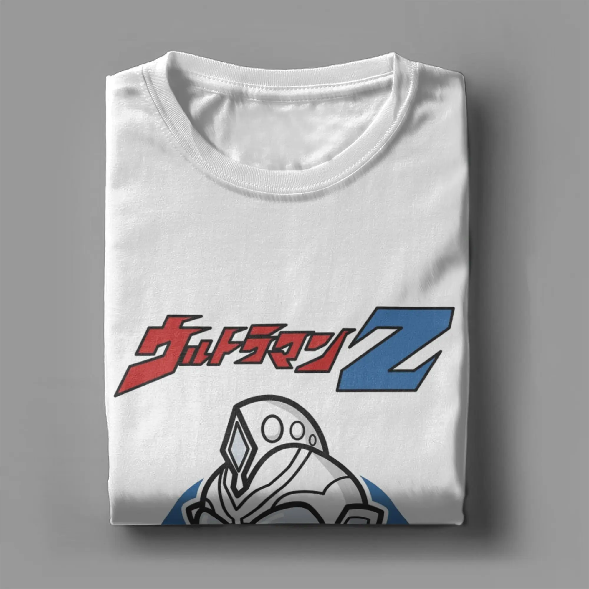 Streetwear Ultramans Z Original Form Chibi Style Kawaii T-Shirt Men Round Neck Short Sleeve Clothing Cotton Summer Clothes