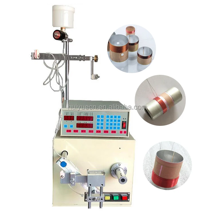 Enamelled wire alcohol self-adhesive wire horn voice coil winding machine