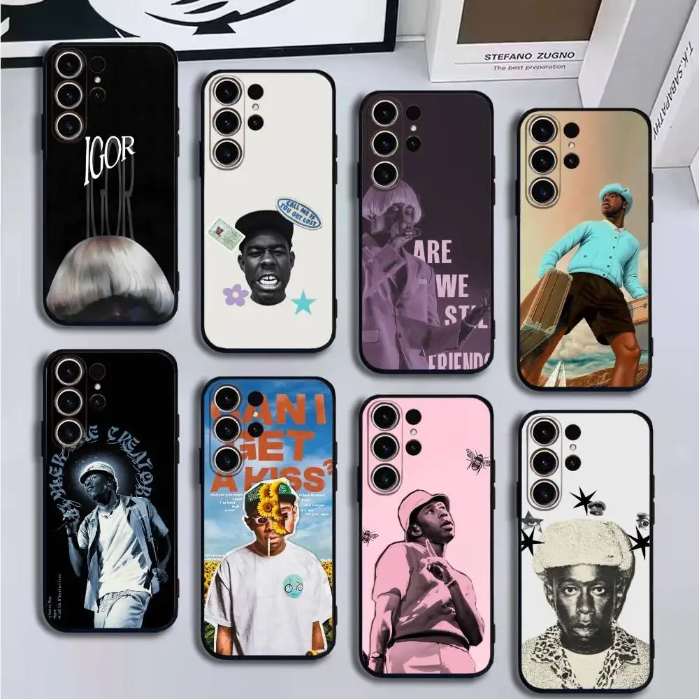 

T-Tylers The Creator Phone Case For SamsungS25,24,21,22,23,30,Ultra,20,Plus,Fe,Lite,Note,10,9,Soft Black Cover