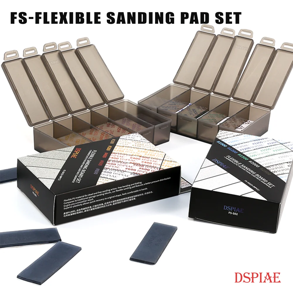 

DSPIAE FS Flexible Sanding Pad Set Professional Sanding Equipment For Modeler
