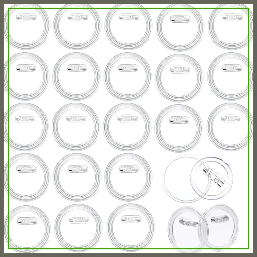 

10x 3inch/7.5cm Large Acrylic Button Pin Badge for DIY Crafts, School Projects
