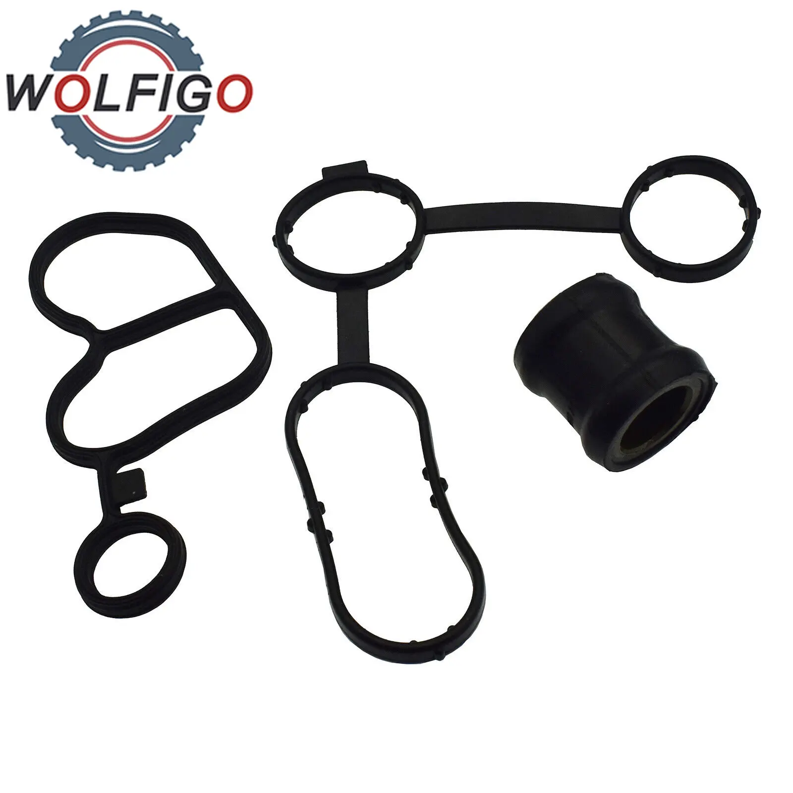 WOLFIGO New Seal Oil Cooler Gasket For Audi A3 VW Beetle Golf Jetta Skoda Octavia Seat Leon 03F115111A 03F903575C 03F121215