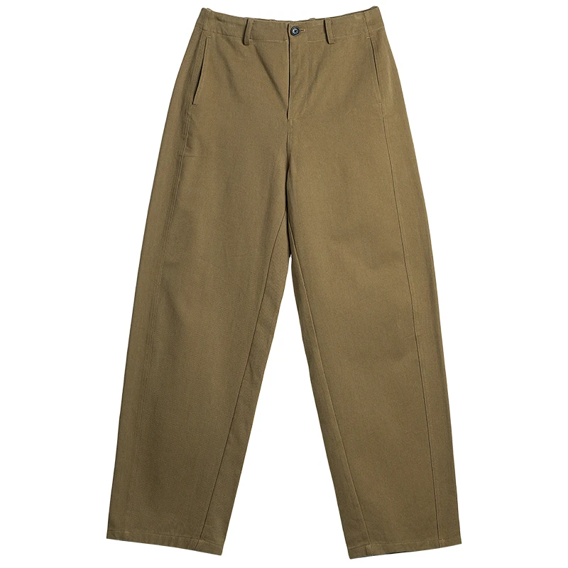 OLrain Casual Hong Kong Style Pants 2025 New Women's Autumn Versatile Relaxation Pant Loose Solid Straight Trouser O57QK000661